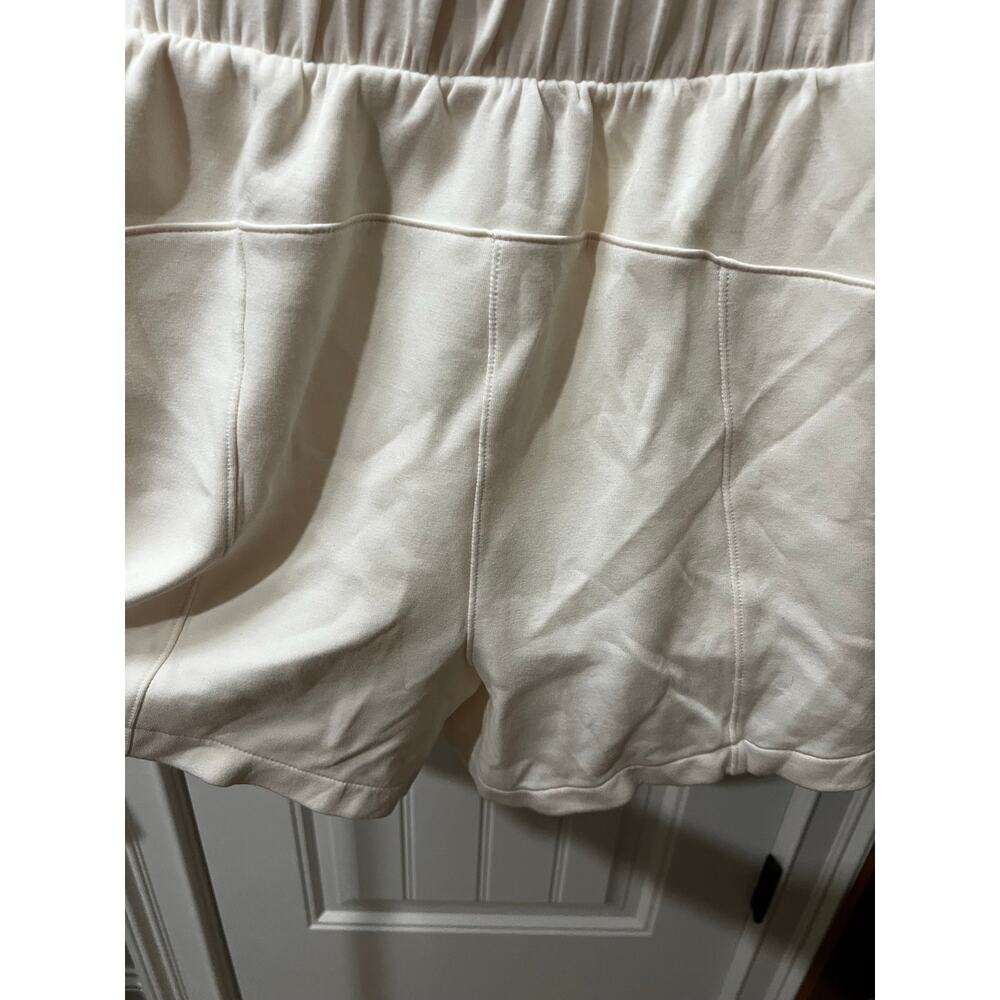 Danskin Women’s Large Ivory/cream Knit Pull-On Athletic Lounge Shorts High Rise - Picture 10 of 12